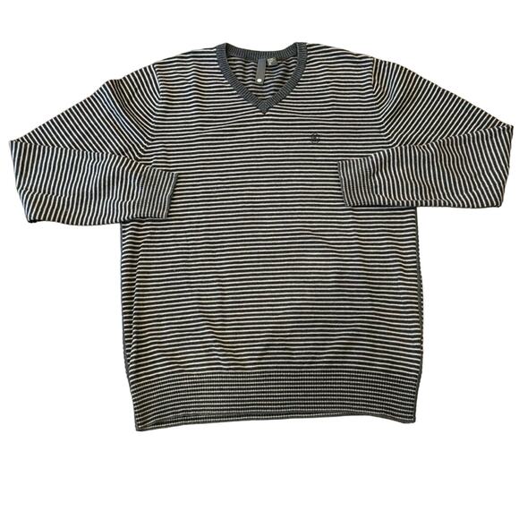 Element Men's Striped V-Neck Sweater Size XL - Picture 1 of 5
